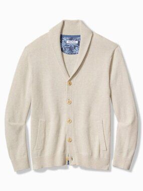 NWT Tommy Bahama Palm Perfection Shawl Cardigan Sweater XL